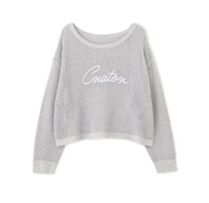 IMG-20250411-WA0018 字母刺繡褸空線衫 顏色及Size請備注或What'sApp:8490 3551與本人聯絡