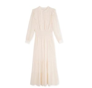 IMG-20250411-WA0236 細閃通勤荷葉邊收腰百褶連身裙