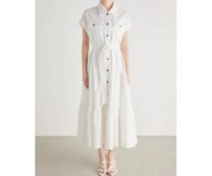 POLO領牛仔連身裙