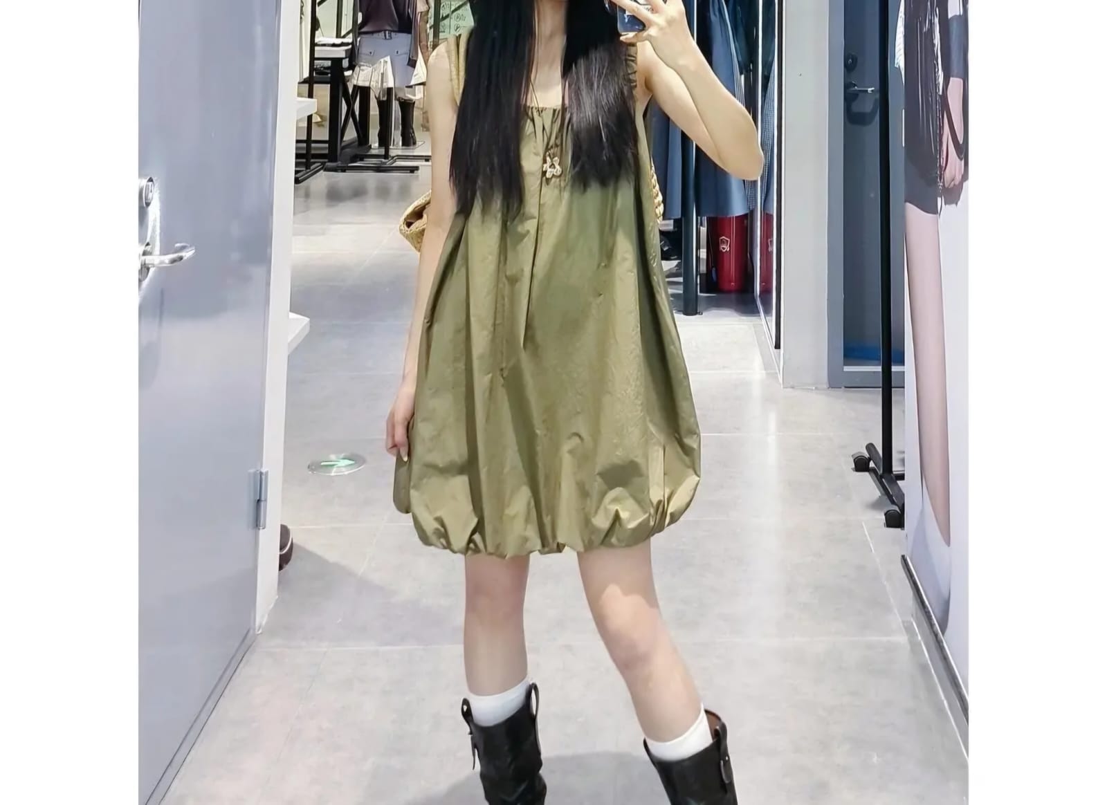 橡筋背心連身短裙