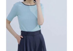 素色羅紋上衣