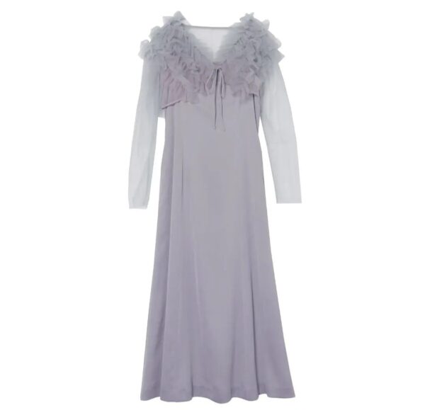 可拆荷葉邊吊帶背心裙