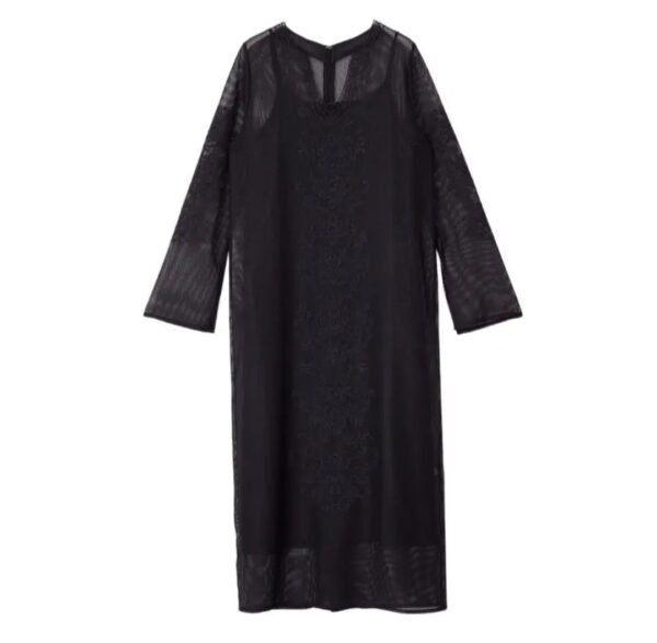 重工蕾絲連身裙+打底吊帶