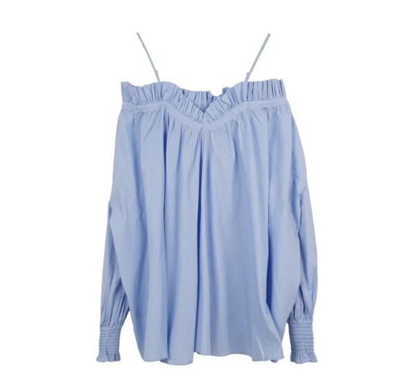 甜美兩穿一字膊上衣