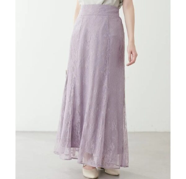 百搭高腰蕾絲半身裙