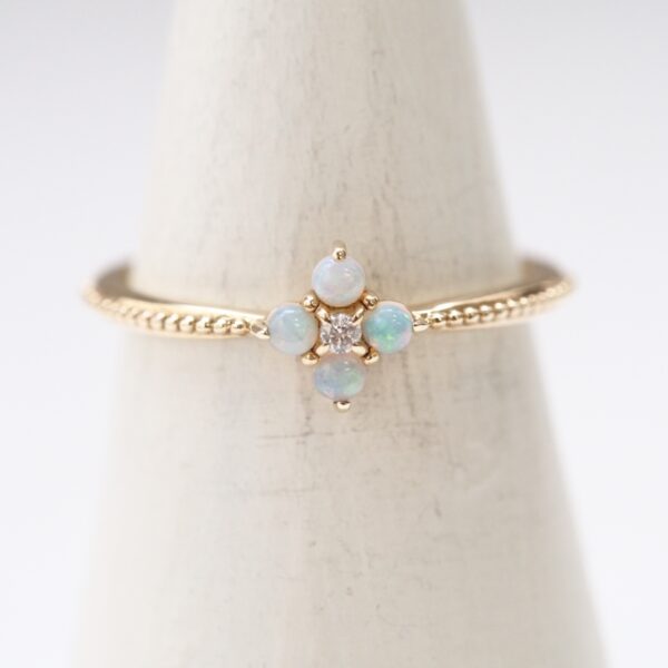 OLYMPUS DIGITAL CAMERA 【Made in Japan】K10系列蛋白石鑽石戒指