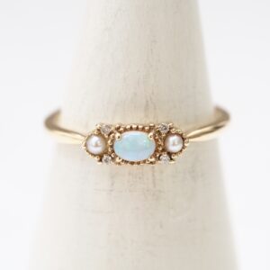 OLYMPUS DIGITAL CAMERA 【Made in Japan】K10系列蛋白石珍珠戒指