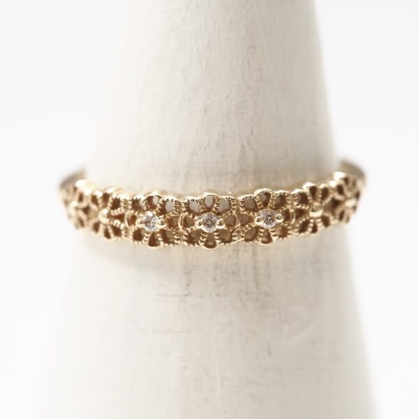 OLYMPUS DIGITAL CAMERA 【Made in Japan】K10系列 鑽石 古董蕾絲 戒指