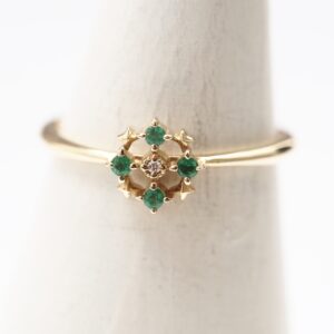 OLYMPUS DIGITAL CAMERA 【Made in Japan】K10系列 祖母綠與鑽石戒指