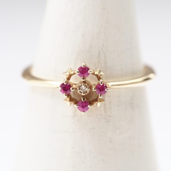 【Made in Japan】K10系列 紅寶石＆鑽石 戒指