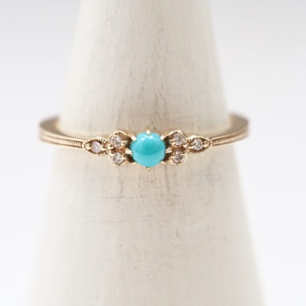 OLYMPUS DIGITAL CAMERA 【Made in Japan】K10系列 綠松石鑽石戒指