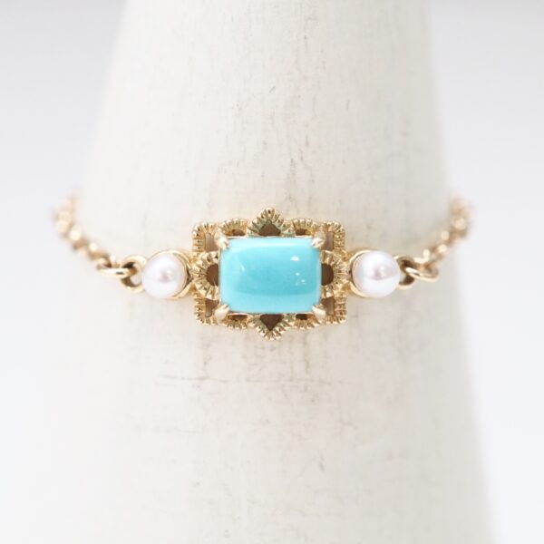 OLYMPUS DIGITAL CAMERA 【Made in Japan】K10系列 綠松石珍珠鏈戒指