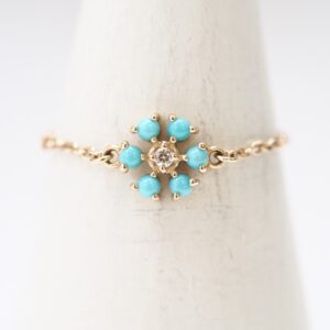 OLYMPUS DIGITAL CAMERA 【Made in Japan】K10系列 綠松石 花鏈戒指