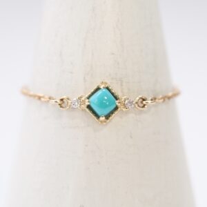 OLYMPUS DIGITAL CAMERA 【Made in Japan】K10系列 綠松石鑽石 鏈戒指