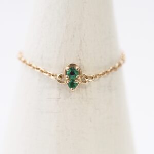 【Made in Japan】K10系列 綠寶石＆紅寶石 可翻轉鏈戒