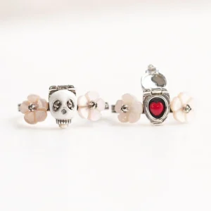 【Made in Japan】FATRAS 系列SV 花朵骷髏戒指