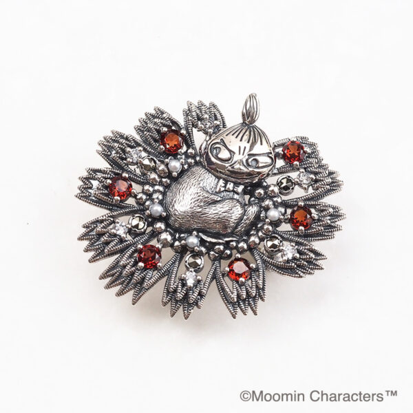 【Made in Japan】Moomin 系列SV 【花上的小美】吊飾胸針