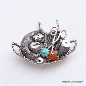 406C0002-TY_01 【Made in Japan】Moomin 系列SV【晚安小美人】吊飾胸針