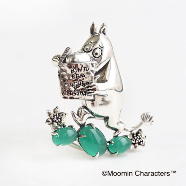 【Made in Japan】Moomin 系列SV [閱讀姆明] 吊墜胸針