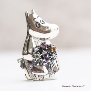 406C0011_01 【Made in Japan】Moomin 系列SV 【姆明媽媽花束】吊飾胸針