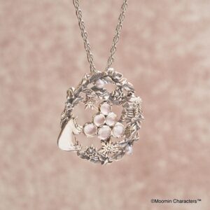 406C0018-TY_03 【Made in Japan】Moomin 系列SV 【姆明與雪球燈】吊飾胸針兩用