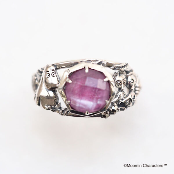 【Made in Japan】Moomin 系列SV [姆明和紅寶石]戒指