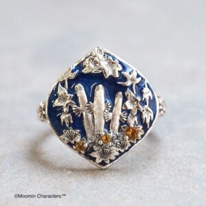 【Made in Japan】Moomin 系列SV [Hattily Baptist & Hidden Little My] 戒指