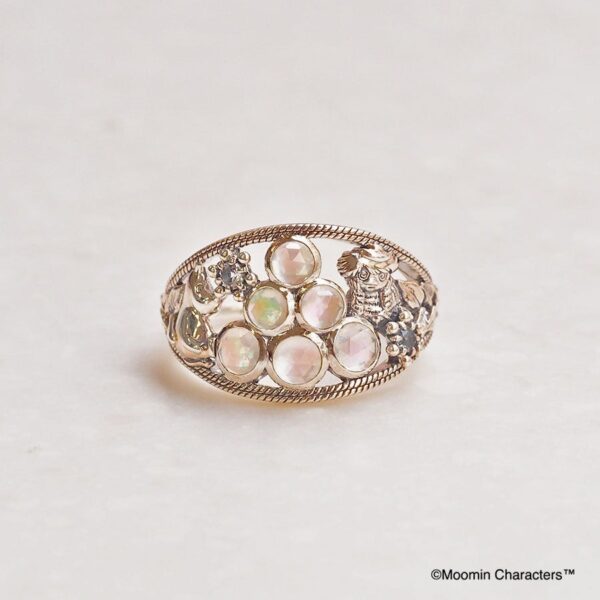 【Made in Japan】Moomin 系列SV 【姆明與雪球燈】戒指