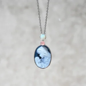 59_dad0fe03-0c05-48af-a8f7-5b8a53346856 【Made in Japan】【數量有限】SV Cameo & Opal吊墜