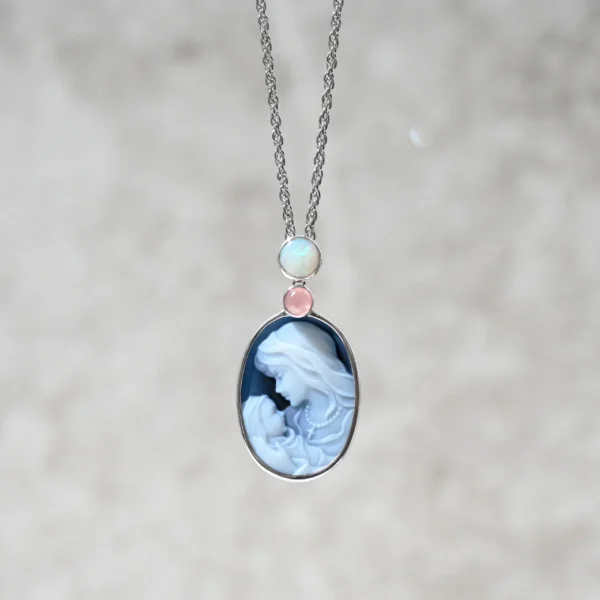 59_dad0fe03-0c05-48af-a8f7-5b8a53346856 【Made in Japan】【數量有限】SV Cameo & Opal吊墜