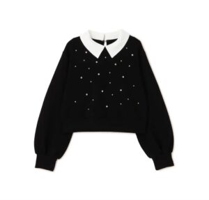 IMG-20251016-WA0012 AZUL by moussy 可拆領帶 水鑽上衣