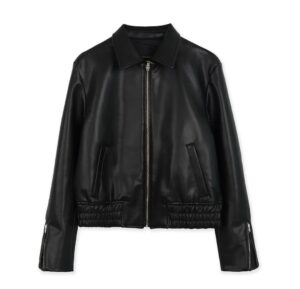 復古機車風 人造皮褸