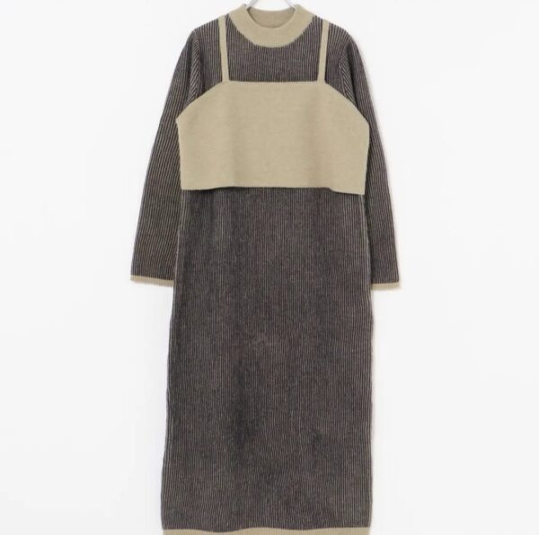 休閒針織連身裙 (沒有背心)