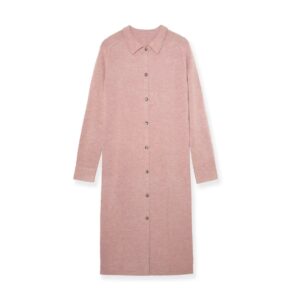 羊毛混紡襯衫式連身裙