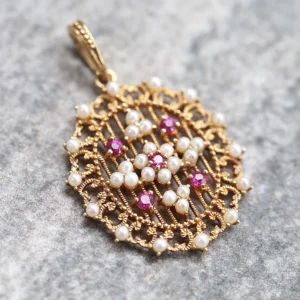 【Made in Japan】K18系列  紅寶石 吊墜