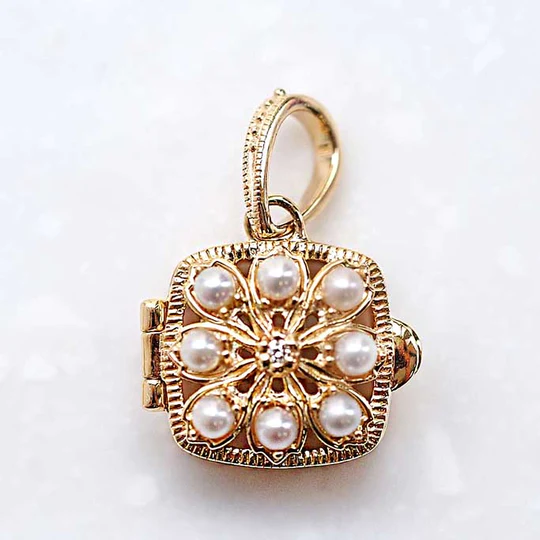 【Made in Japan】K18系列 珍珠 小盒 吊墜