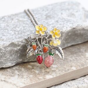 【Made in Japan】魯杜特【荷蘭草莓】墜飾胸針