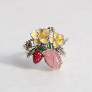 【Made in Japan】露杜特【荷蘭草莓】戒指