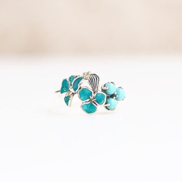 202R1081_01 【Made in Japan】露杜忒【露草】 戒指