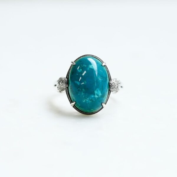 【Made in Japan】夕孔雀石鸚鵡戒指