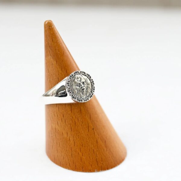 【Made in Japan】SV 白色托帕石 真實之口 戒指