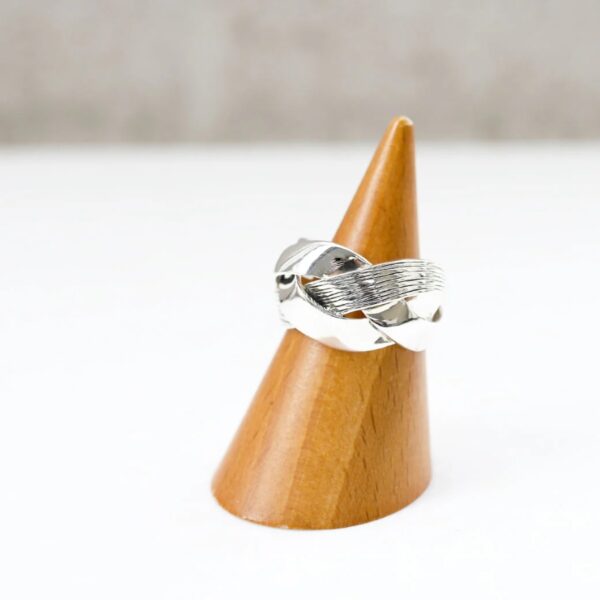 【Made in Japan】SV 針織層次感戒指