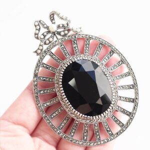 【Made in Japan】縞瑪瑙 珍珠別針