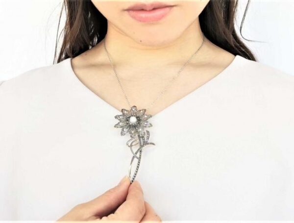 【Made in Japan】SV系列 淡水珍珠＆種珍珠 單朵花 吊墜別針