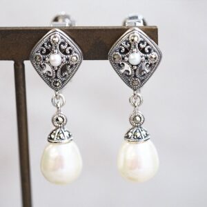 【Made in Japan】SV系列 珍珠優雅耳環/夾耳環