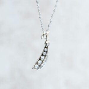 【Made in Japan】珍珠幸運豆吊墜胸針