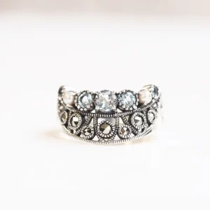 【Made in Japan】SV 天空藍托帕石戒指