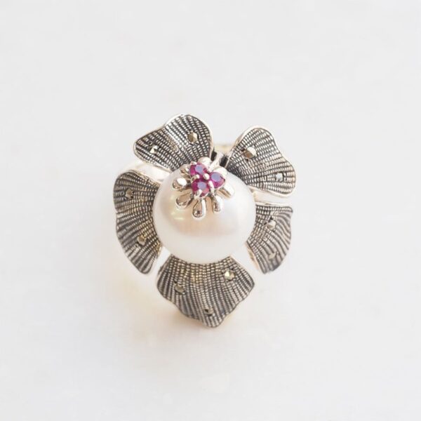 206R0031_01 【Made in Japan】紅寶石&珍珠 戒指