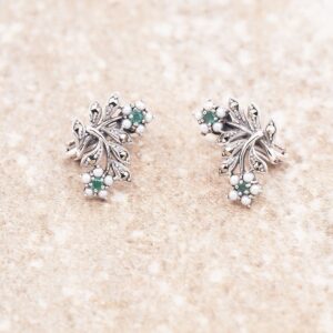 【Made in Japan】Emerald及珍珠耳環/耳夾