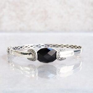 【Made in Japan】SV系列 縞瑪瑙＆馬爾卡石 單色手鐲